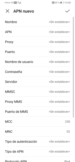 Configuración APN Netllar Móvil su Huawei Mate X5